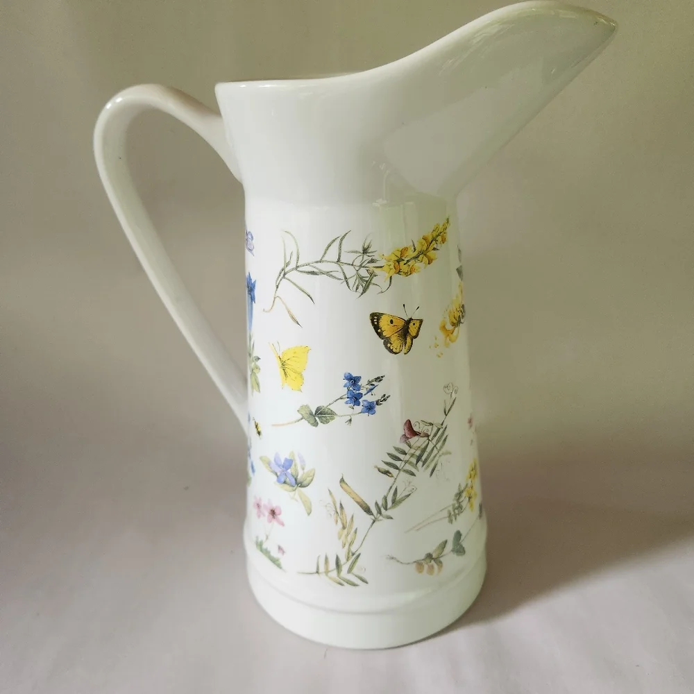 Hallmark Marjolein Bastin Ceramic Flower Pitcher/Vase
